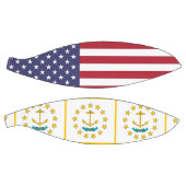 Ballon De Basket Basket complet avec Drapeau de Rhode Island, États (Panneaux)