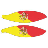 Ballon De Basket Basket complet avec Drapeau de Sicile, Italie (Panneaux)