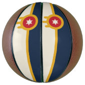 Ballon De Basket Basket complet avec Drapeau de Tulsa, Oklahoma (Vertical)