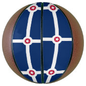 Ballon De Basket Basket complet avec Drapeau d'Indianapolis, États- (Vertical)