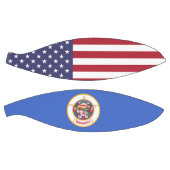 Ballon De Basket Basket complet avec Drapeau du Minnesota USA (Panneaux)