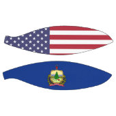 Ballon De Basket Basket complet avec drapeau du Vermont (Panneaux)