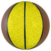 Ballon De Basket Basket Confetti Jaune (Vertical)
