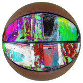 Ballon De Basket Basketball – Abstract Grid (Devant)
