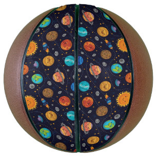 Ballon De Basket Basketball des Planètes Heureuses