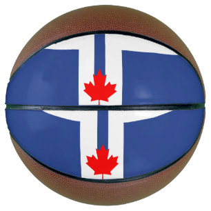 Ballon De Basket Basketball grandeur avec drapeau de Toronto, Canad