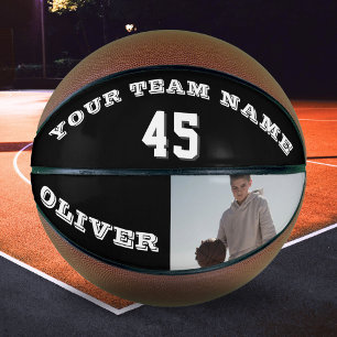 Ballon De Basket Basketball Moderne avec Nom de l'Équipe Numéro Pho