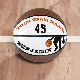 Ballon De Basket Basketball Moderne avec Nom Numéro Équipe Joueur