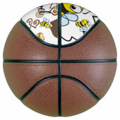 Ballon De Basket Basketball Moutons Coeurs Brown Bumblebee (Droite)