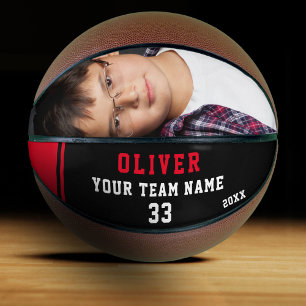 Ballon De Basket Basketball personnalisé avec nom, numéro, équipe, 