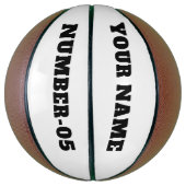 Ballon De Basket Basketball personnalisé – Votre texte ici (Vertical)