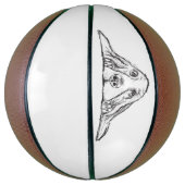 Ballon De Basket basset blanc (Vertical)