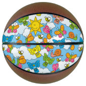 Ballon De Basket Bébé Animaux Arrière - plan (Devant)