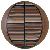 Ballon De Basket Belles rayures bleues brunes (Vertical)