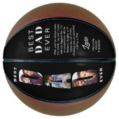 Ballon De Basket Best Dad Ever Father’s Day Photo Collage Gift (Devant)