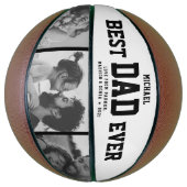 Ballon De Basket BEST DAD JAMAIS Cool Photo Collage tendance (Vertical)