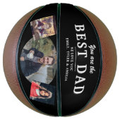 Ballon De Basket Black Best Papa père 3 Photo Collage (Vertical)