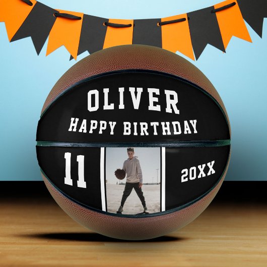 Ballon De Basket Black Happy Birthday Photo