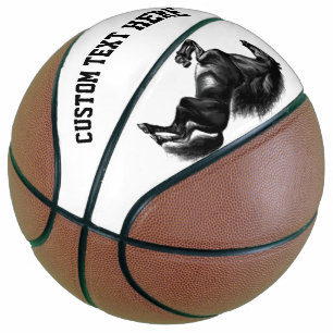 Ballon De Basket Black Horse Basketball avec texte personnalisé