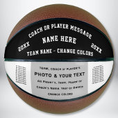 Ballon De Basket Black White Photo Custom Made Basket-ball pour ent