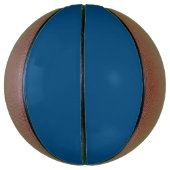 Ballon De Basket bleu denim solide (Vertical)