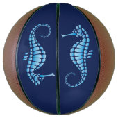 Ballon De Basket Bleu marin (Vertical)