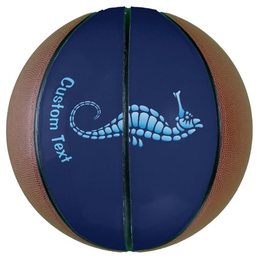 Ballon De Basket Bleu marin (Vertical)