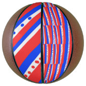Ballon De Basket Bleu rouge Cercles Bleu (Vertical)