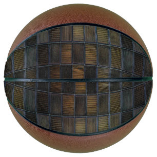 Ballon De Basket Bloc de couleur neutre aspect corduroy