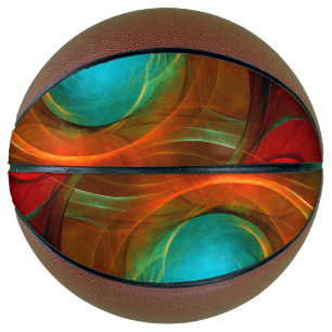 Ballon De Basket Blue Eye Moderne Abstrait Art Cool Motif #16