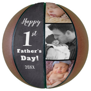 Ballon De Basket Bonne 1ère Fête des pères Nouveau Papa 3 Photo