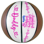 Ballon De Basket Bonne première Fête des pères papa | (Vertical)