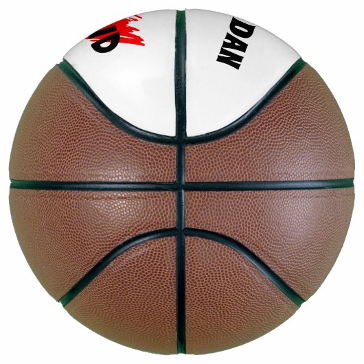 Ballon De Basket Cadeau fête des pères Pour Papa Basketball, Custom (Droite)