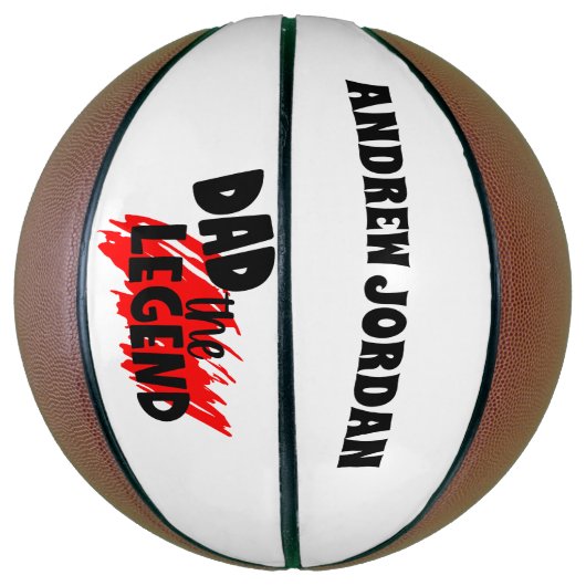 Ballon De Basket Cadeau fête des pères Pour Papa Basketball, Custom (Vertical)