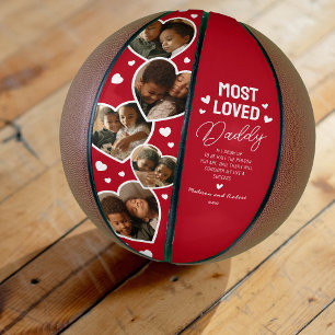Ballon De Basket Cadeau Papa le Plus Aimé Photo de Basketball en Fo