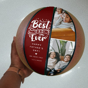 Ballon De Basket Cadeau personnalisé Meilleur Papa 2 Photo