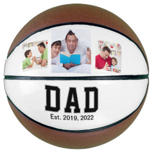 Ballon De Basket Cadeau Photo Texte Papa Établis 3