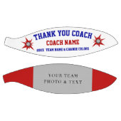 Ballon De Basket Cadeaux d'entraîneurs de basketball blanc et bleu  (Panneaux)