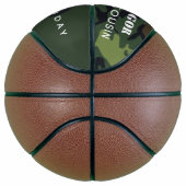 Ballon De Basket Camouflage Joyeux Anniversaire Mondial (Droite)