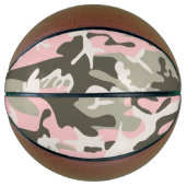 Ballon De Basket Camouflage rose et vert, Militaire, Armée (Devant)