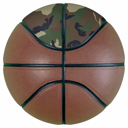 Ballon De Basket camouflage vert Brown (Droite)