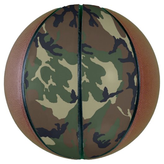 Ballon De Basket camouflage vert Brown (Vertical)