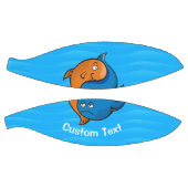 Ballon De Basket Caricature de poisson Yin Yang (Panneaux)