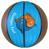 Ballon De Basket Caricature de poisson Yin Yang (Vertical)