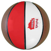 Ballon De Basket Carte de Pologne texane (Vertical)