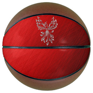 Ballon De Basket Cendres noires rouges et Phoenix