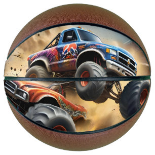 Ballon De Basket Chaos sur les roues : Monster Truck Smash Derby