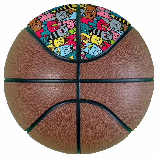 Ballon De Basket Chat et chatons (Droite)