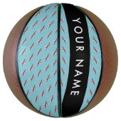 Ballon De Basket Cherry Blossom, Pink Sakura, Votre Nom (Vertical)