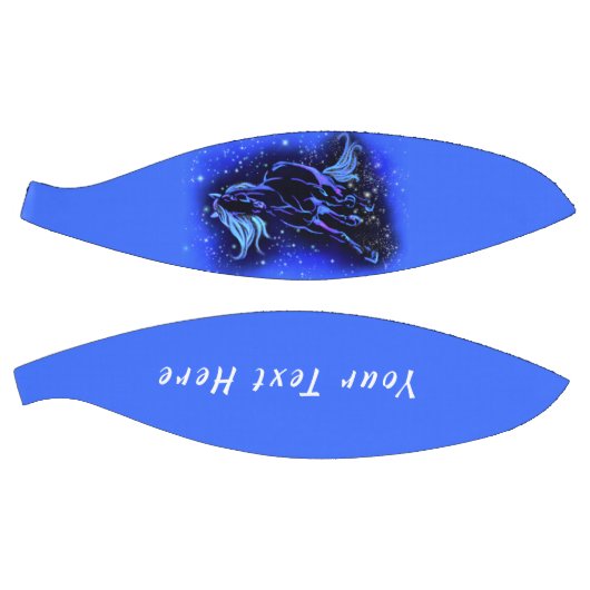 Ballon De Basket Cheval Basket Courir En Bleu Nuit Texte Personnali (Panneaux)